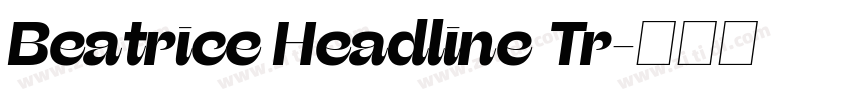 Beatrice Headline Tr字体转换